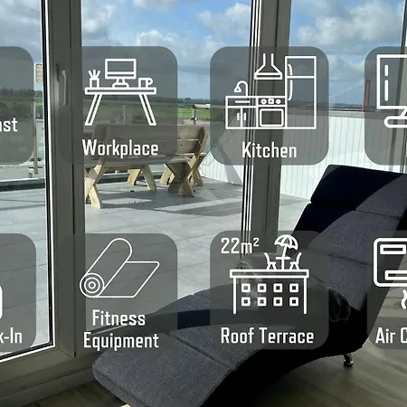 Panorama - Exklusives An Der Promenade Mit Dachterrasse & Rheinblick *