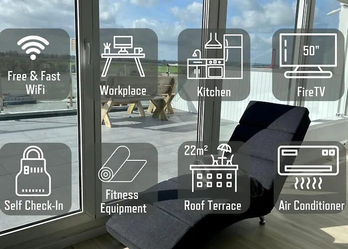 Panorama - Exklusives An Der Promenade Mit Dachterrasse & Rheinblick *